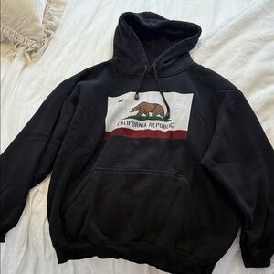 California republic black hoodie